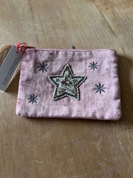 Zebra Velvet Makeup bag