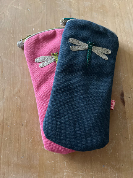 Dragonfly Makeup bag & glasses case
