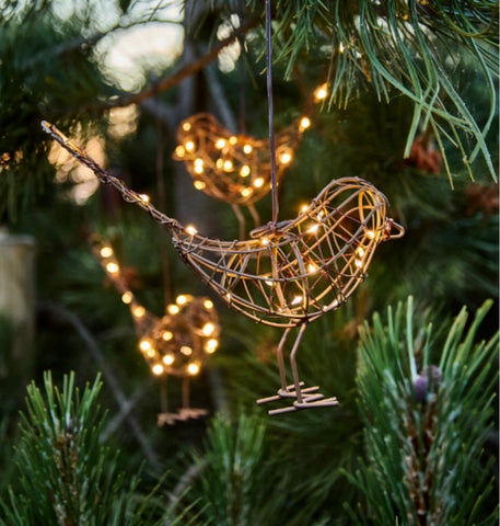 Hanging light-up LED Robin - boxed one Robin