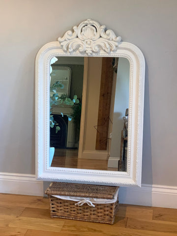 Lettie ornate off-white mirror 99 x 66cm - pick up Amersham or delivery within 10 miles