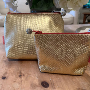 Metallic Makeup bag & coin purses