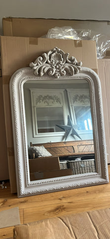 Lettie ornate grey  mirror 99 x 66cm - pick up Amersham or delivery within 10 miles