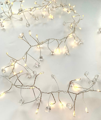 Crystal Cluster fairy lights - battery or mains powered