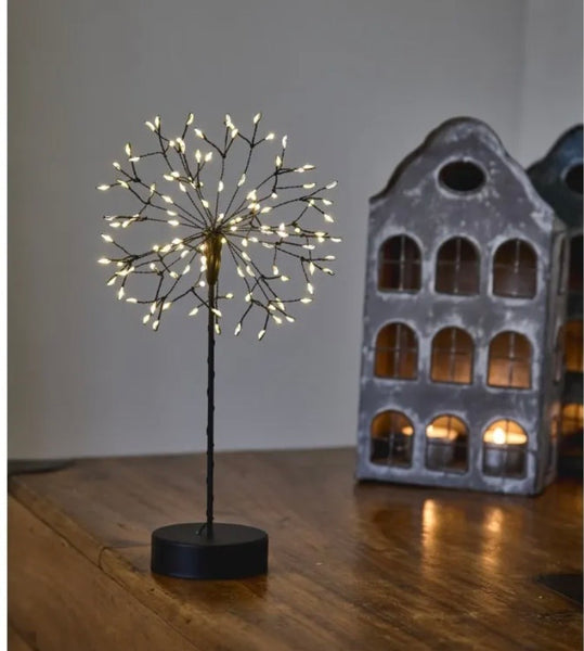 Dandelion table light - huge 120 LEDs black, silver or gold