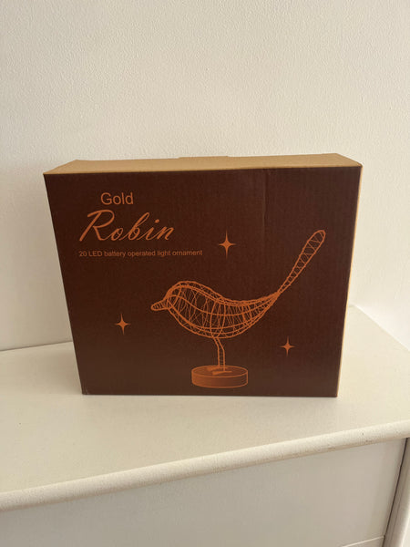 Gold lit up Robin
