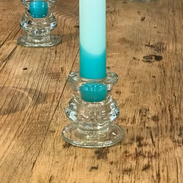Handmade pastel dip dyed dinner candle - 6 candle gift set