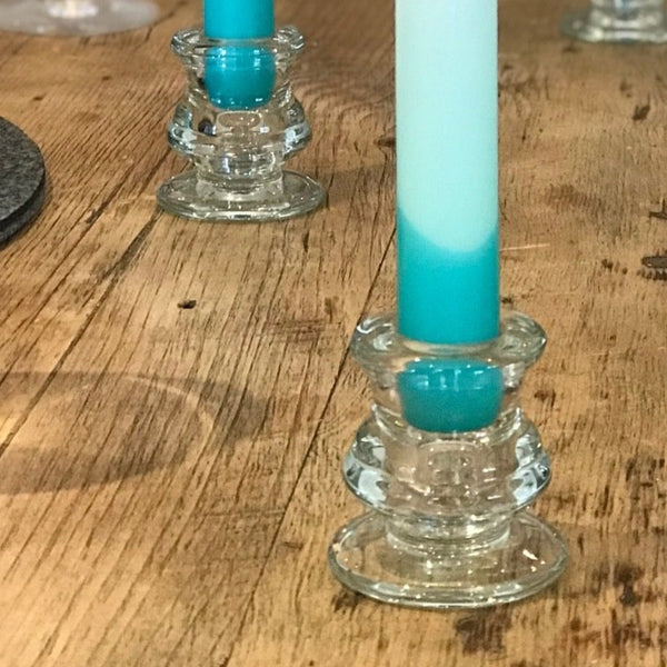 Hand dipped colourful dinner candle  - gift set of three