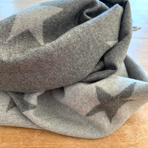 Star Large reversible blanket scarf - super soft luxury feel with wool