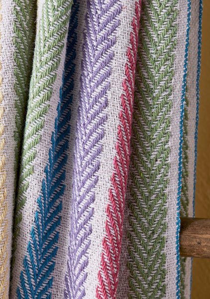 Multi-coloured cotton blanket