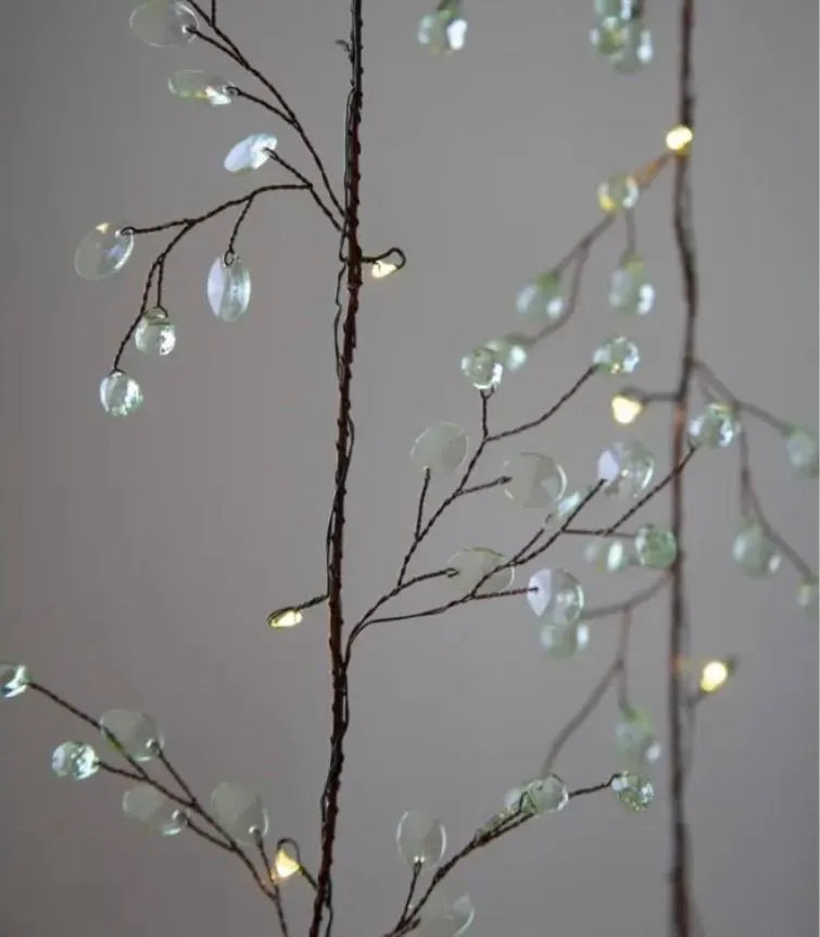 Blossom fairy lights - white green and pink