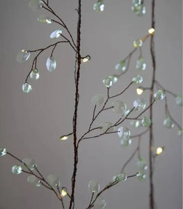 Blossom fairy lights - white green and pink