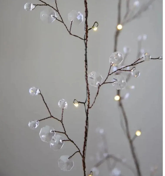 Blossom fairy lights - white green and pink