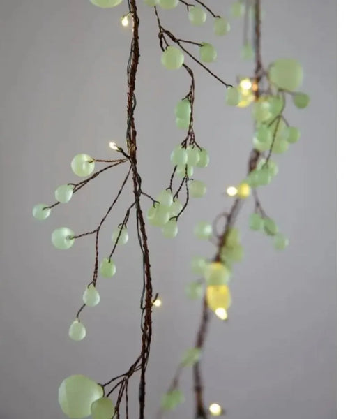 Blossom fairy lights - white green and pink