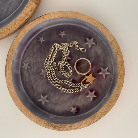 Star embossed decorative plates