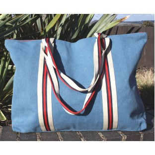 Fabric candy stripe large weekend bags