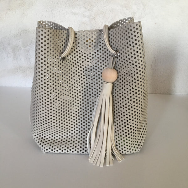 Perforated bucket bag