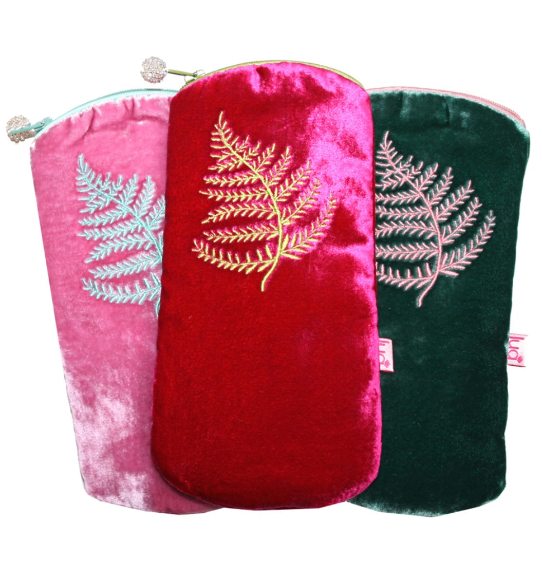 Velvet Fern glasses cases