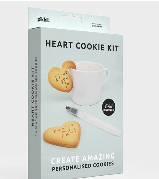 Personalised Cookie Kit - heart or speech bubble