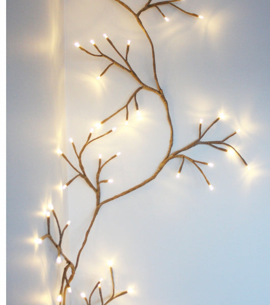 Ivy fairy lights - dual solar and mains powered