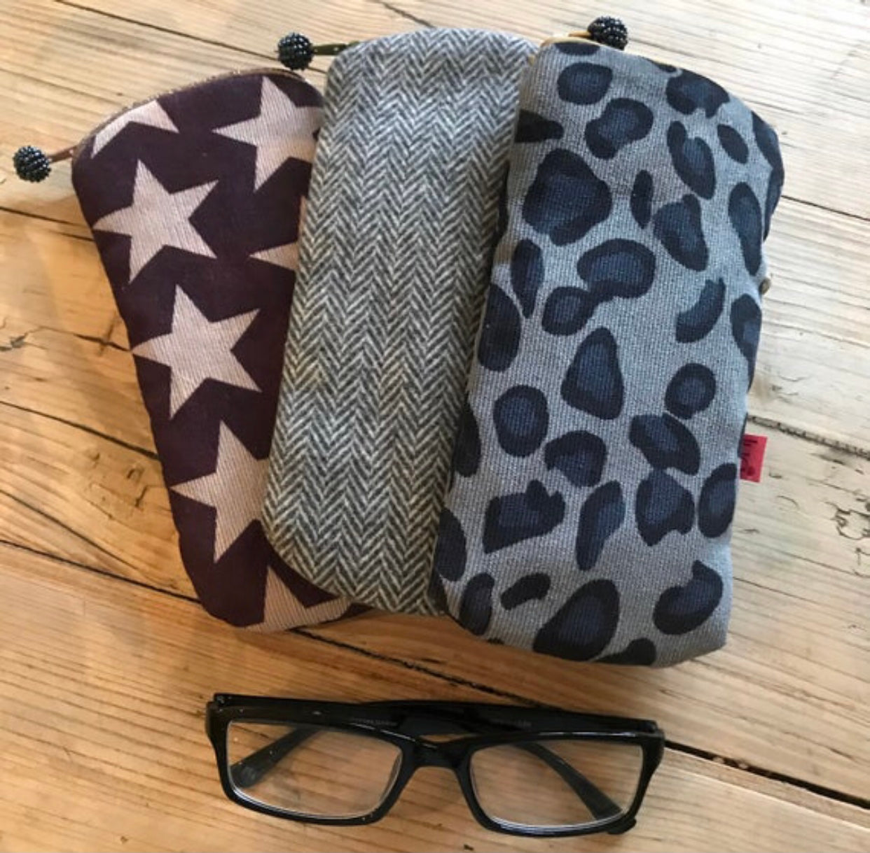 Animal fabric glasses cases