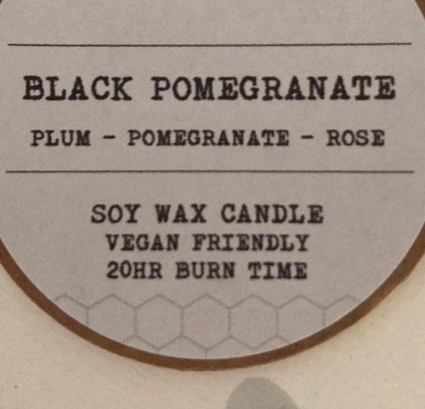 Handmade concrete Bee candle - vegan soy wax