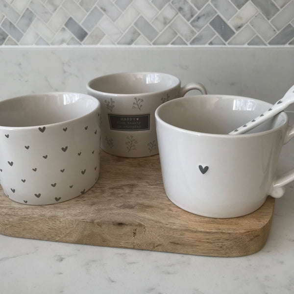 Lettie range - Everyday grey large tea mug
