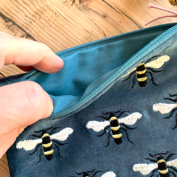 Bee Velvet Makeup bag