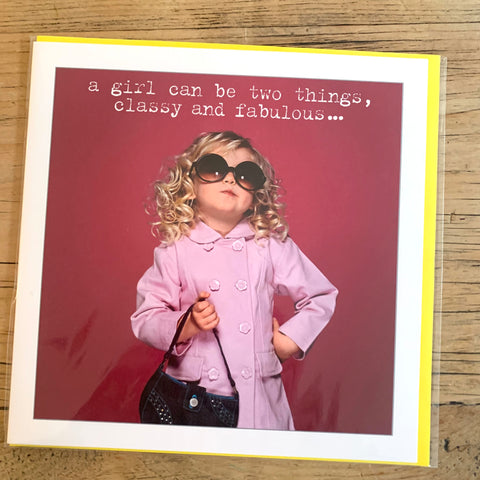 Birthday Card - classy and fabulous